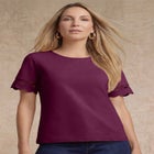Scallop Trim Tee image number null