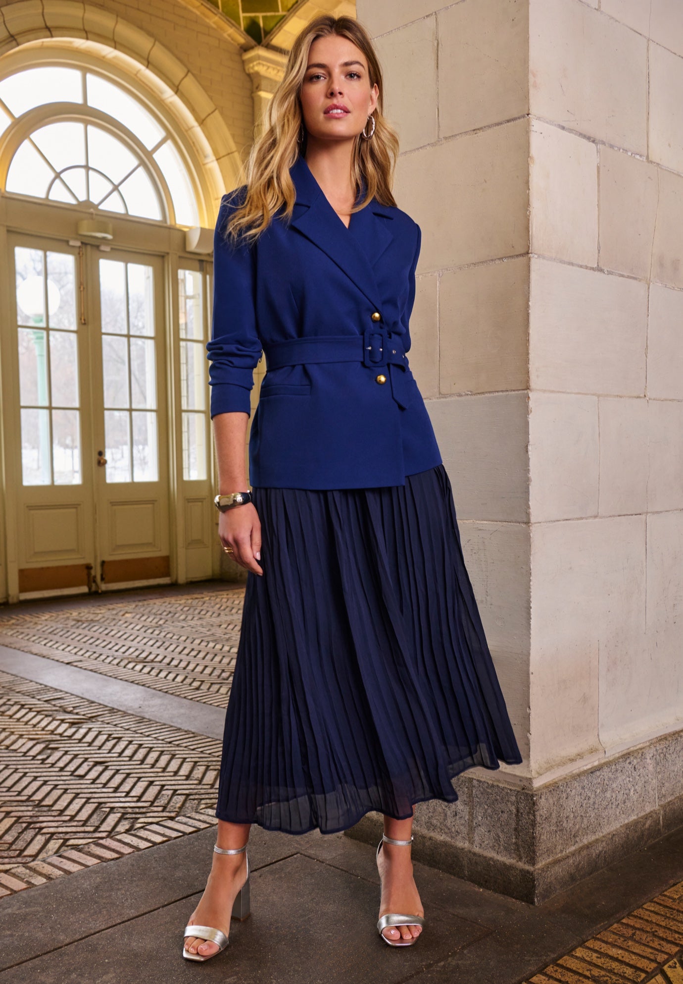 Jacket & Pleated Skirt Suit image number 0