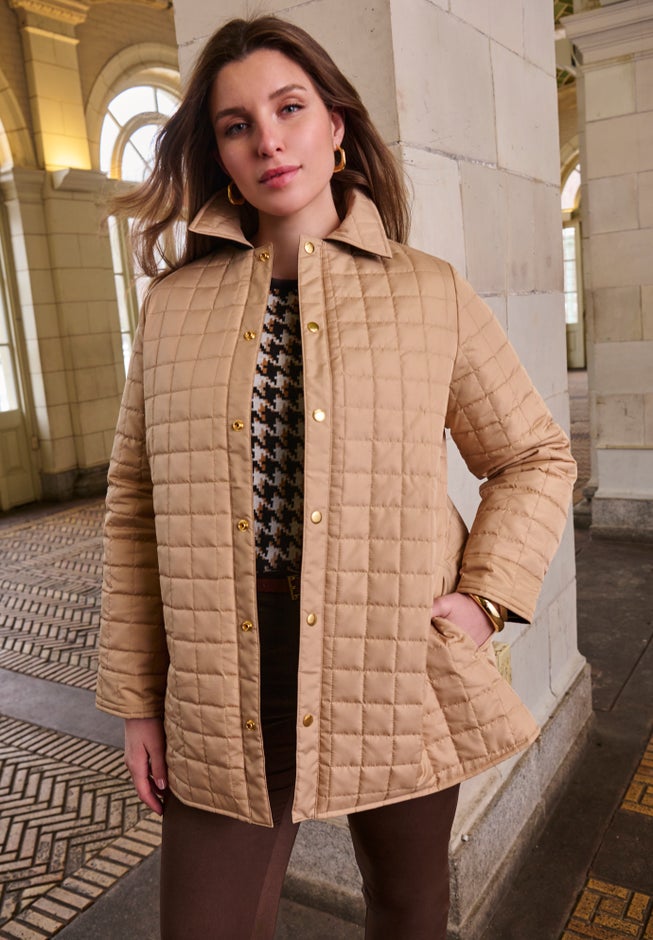 Reversible Quilted Shirt Jacket image number 1