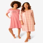 Dreams & Co.&reg; 2-Pack Sleepshirts image number null