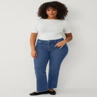 Mid-rise Stretch Bootcut Jeans image number null