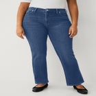 Mid-rise Stretch Bootcut Jeans image number null
