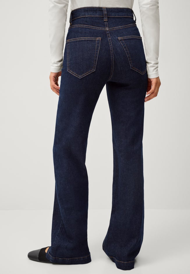 High-rise Stretch Flare Leg Jeans image number 1
