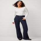 High-rise Stretch Flare Leg Jeans image number null