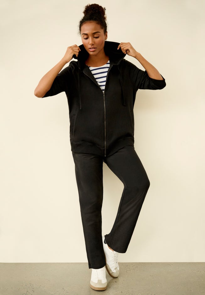 Ellos Studio French Terry Straight Leg Sweatpants image number 2