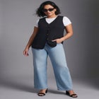 Butter Denim Wide Leg Jean image number null