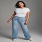 Butter Denim Wide Leg Jean image number null