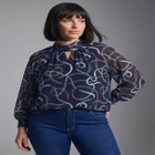 Ruched Keyhole Tunic image number 2