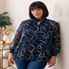 Ruched Keyhole Tunic image number 0