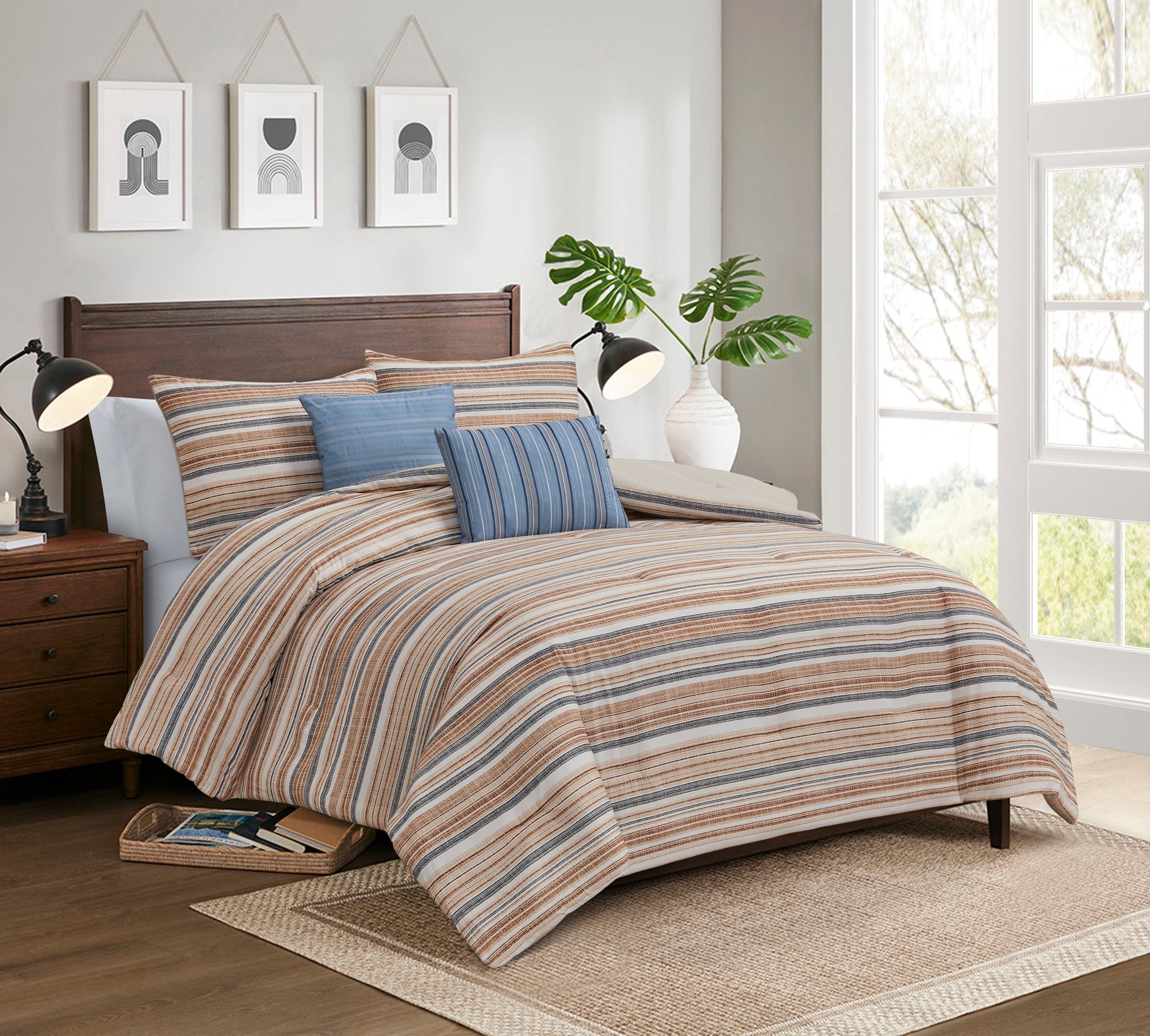  Gabrielle 5-Piece Printed Comforter Set image number 0