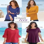 Plus Size Cotton Ultimate V-Neck Tee image number null