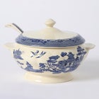 Blue Willow Soup Tureen & Ladle image number null