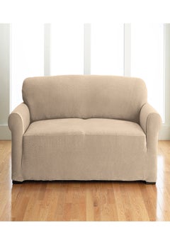 Stretch Velvet Slipover Loveseat