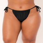 Shirred Mesh Swim Brief & Skirt Set image number 4