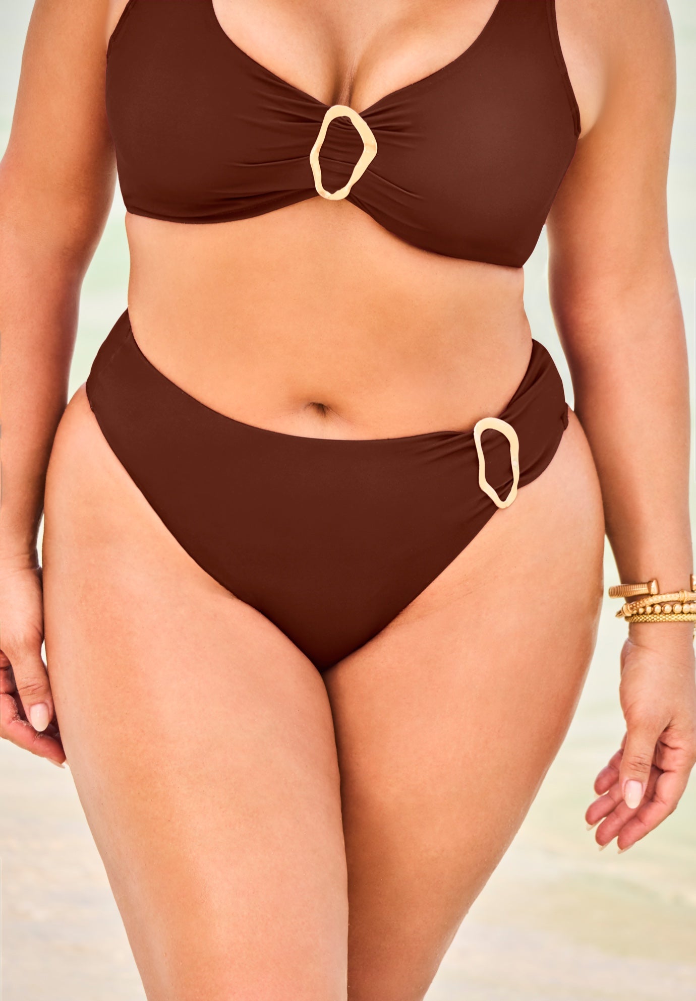 Ring Front Hipster Swim Brief image number 0