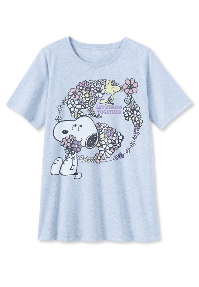 Earth Snoopy Crewneck Tee image number 1