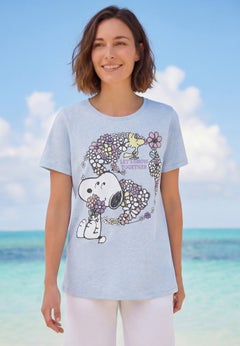 Earth Snoopy Crewneck Tee