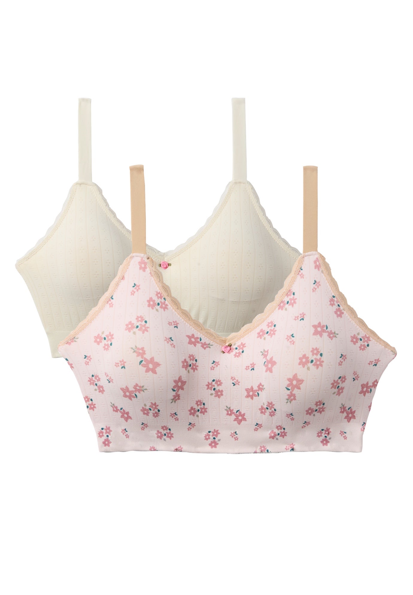 Comfort Choice&reg; Pointelle Leisure Bra 2-Pack image number 2