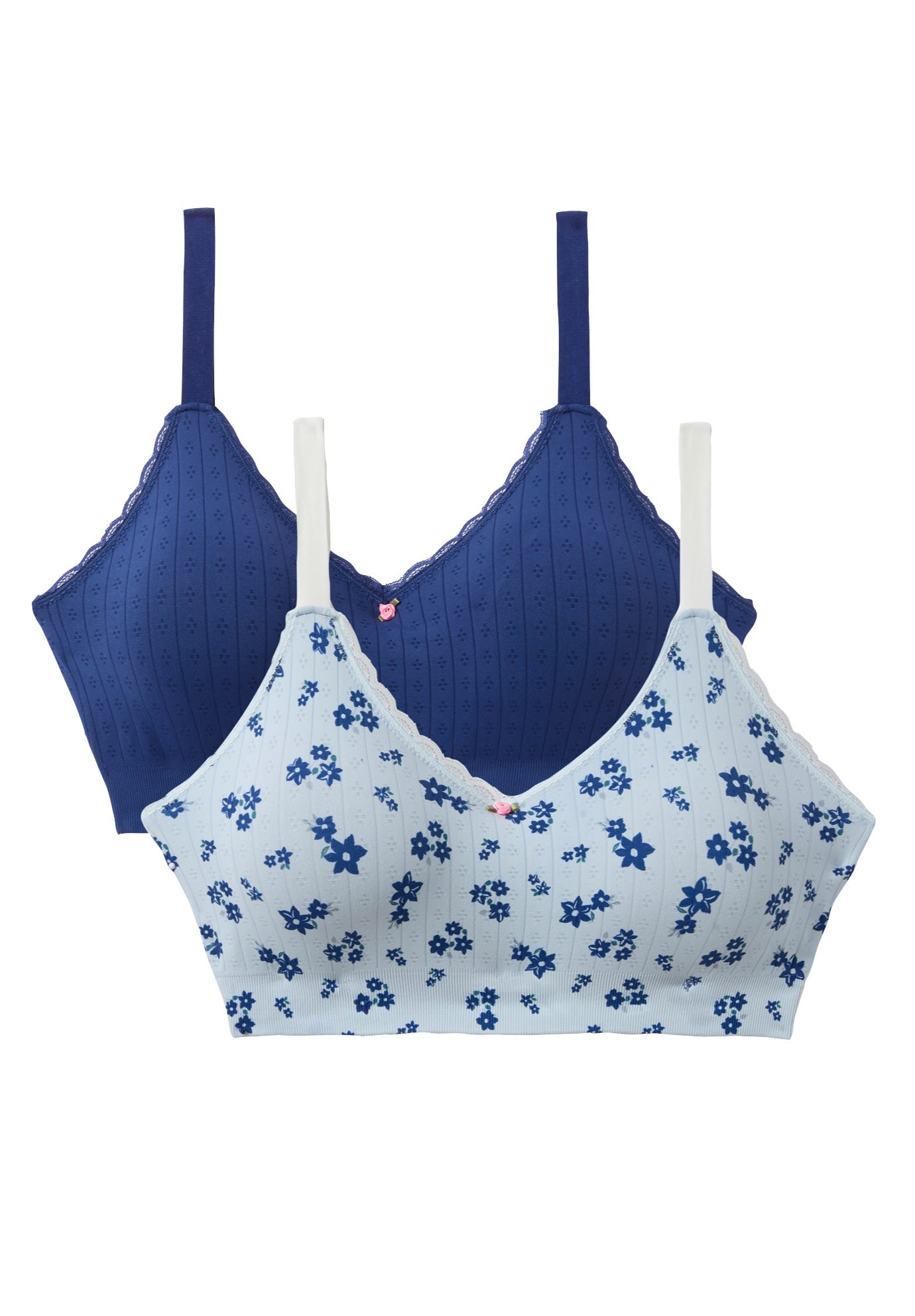 Comfort Choice&reg; Pointelle Leisure Bra 2-Pack image number 2