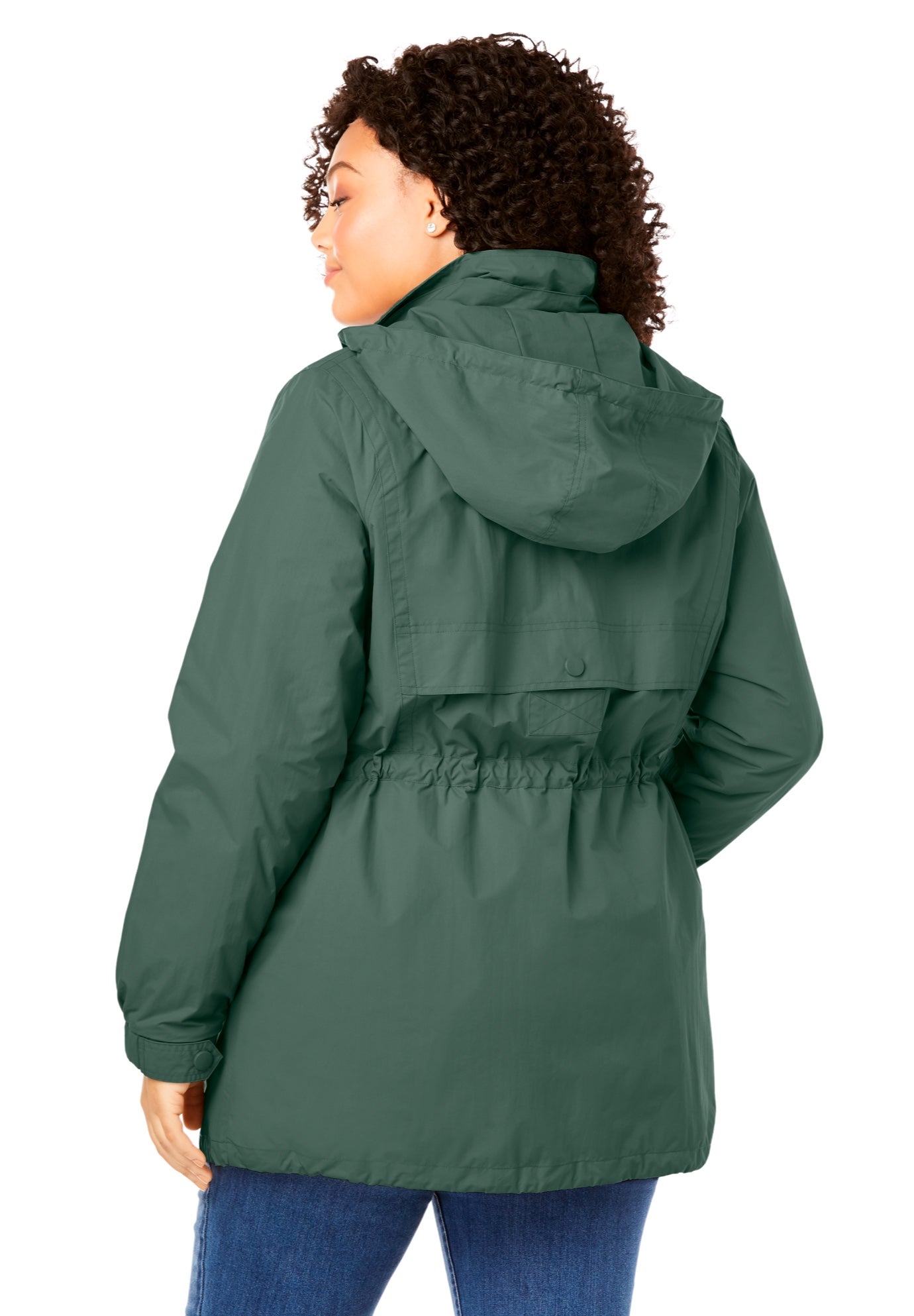 Taslon&reg; Anorak Jacket with Removable Fleece Lining image number 2