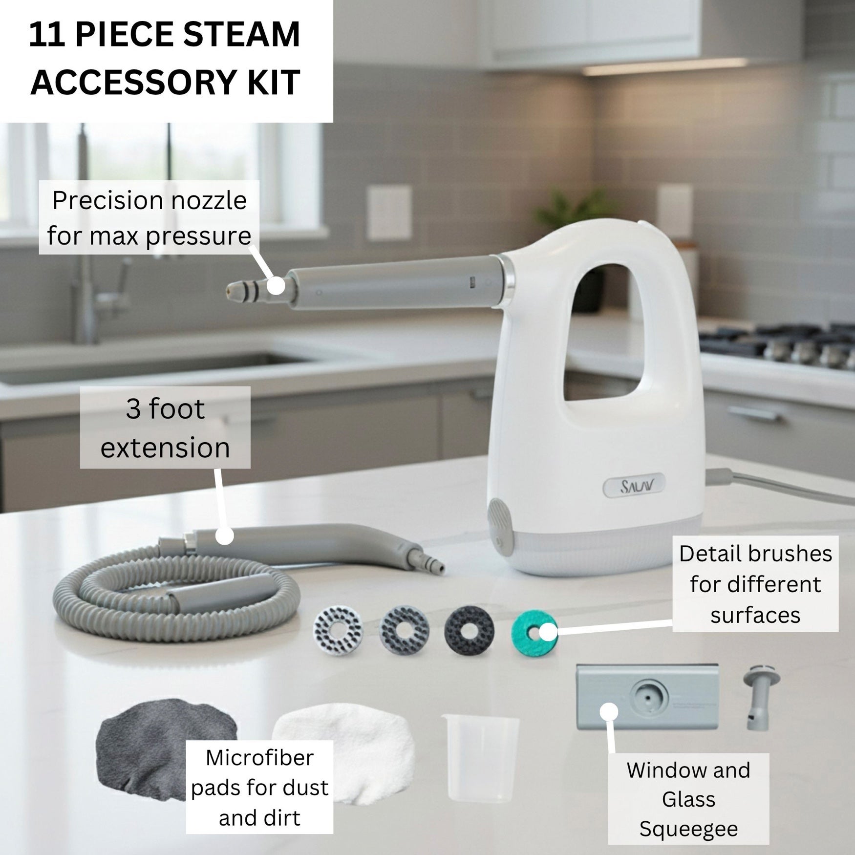 Salav&reg; Clean Steam Compact Steam Cleaner image number 1