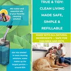 True & Tidy Refillable Spary Mop with Microfiber Pad & Scraper image number null