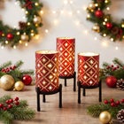 Pre-lit Glass Candle Holders, Set of 3 image number 3