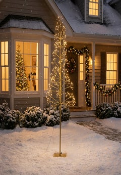 5 Ft. H Gold LED Starburst Tree