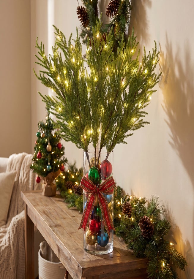 36"H Pre-lit Branches, Set of 5 image number 6