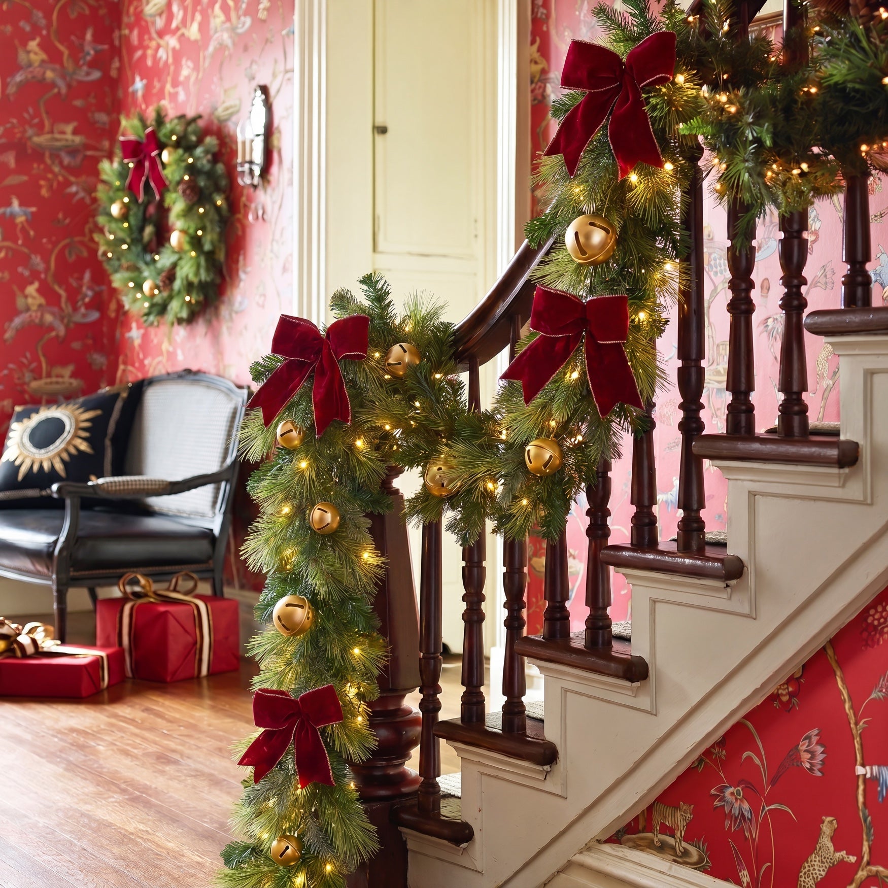6 Ft. Pre-lit Jingle All the Way Garland image number 4