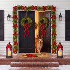 Twice As Nice Pre-lit Wreaths, Set of 2 image number 1