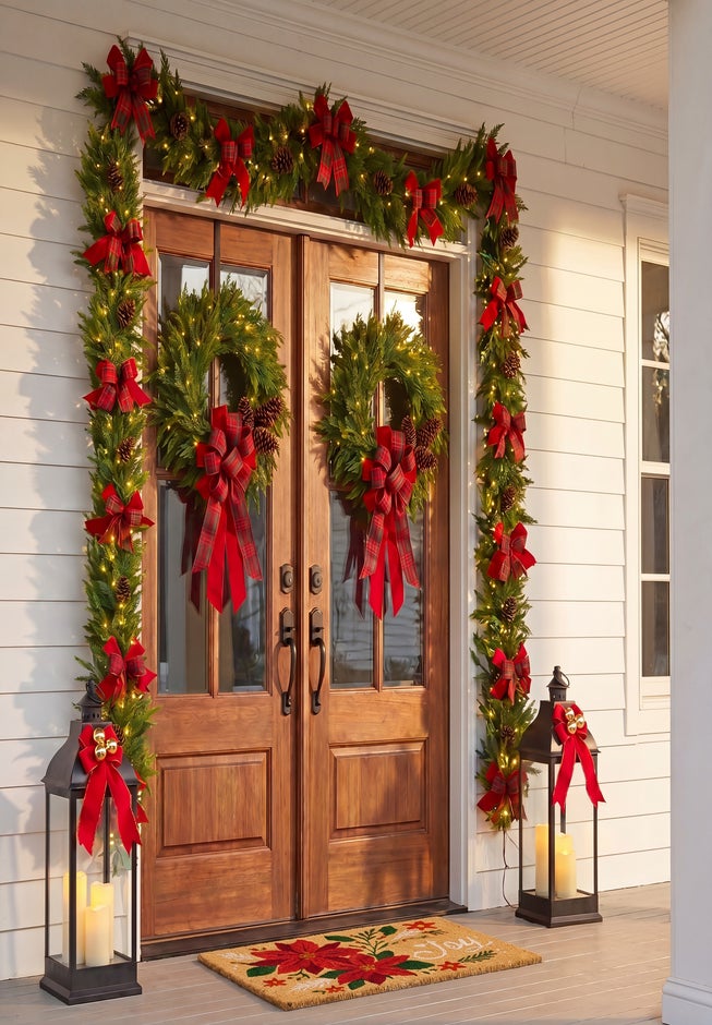 Twice As Nice Pre-lit Wreaths, Set of 2 image number 2