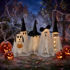 Set of 5 LED Gauze Ghost Family image number 0