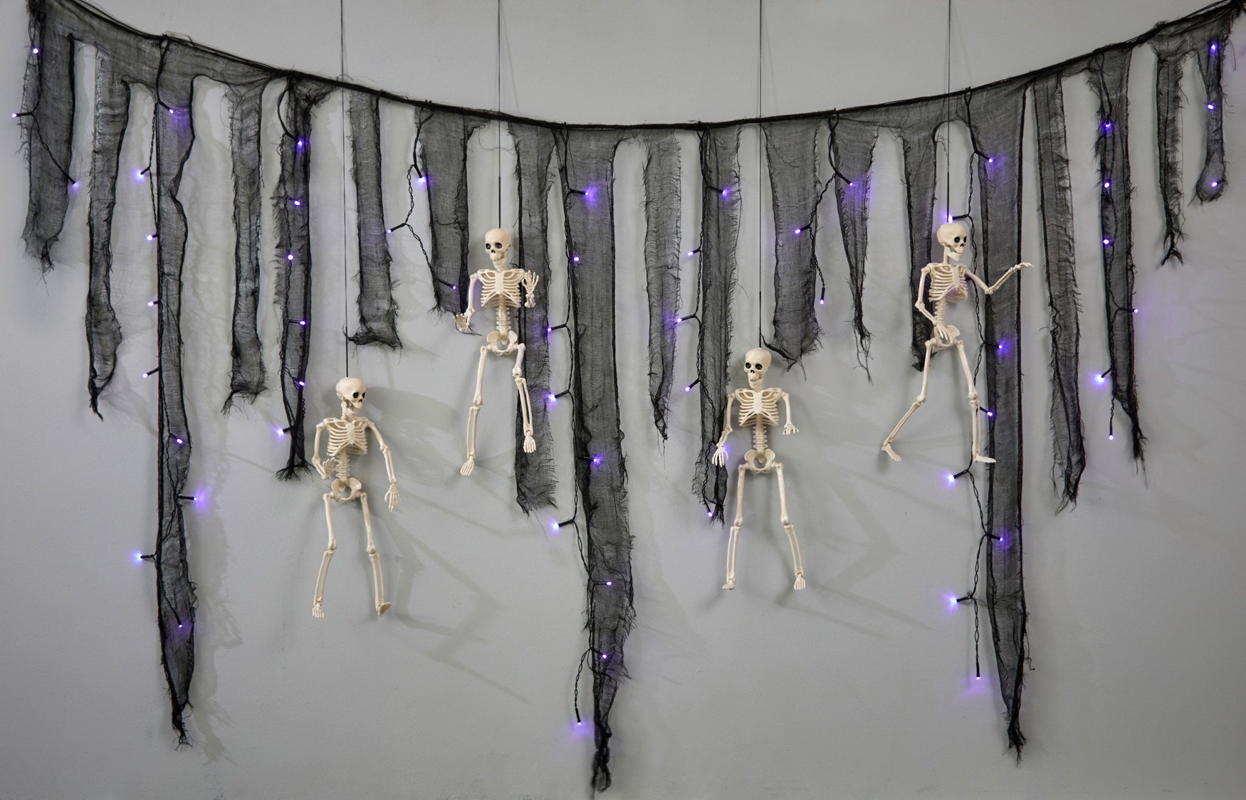 6 Ft. Mini Skeleton Curtain Light image number 6
