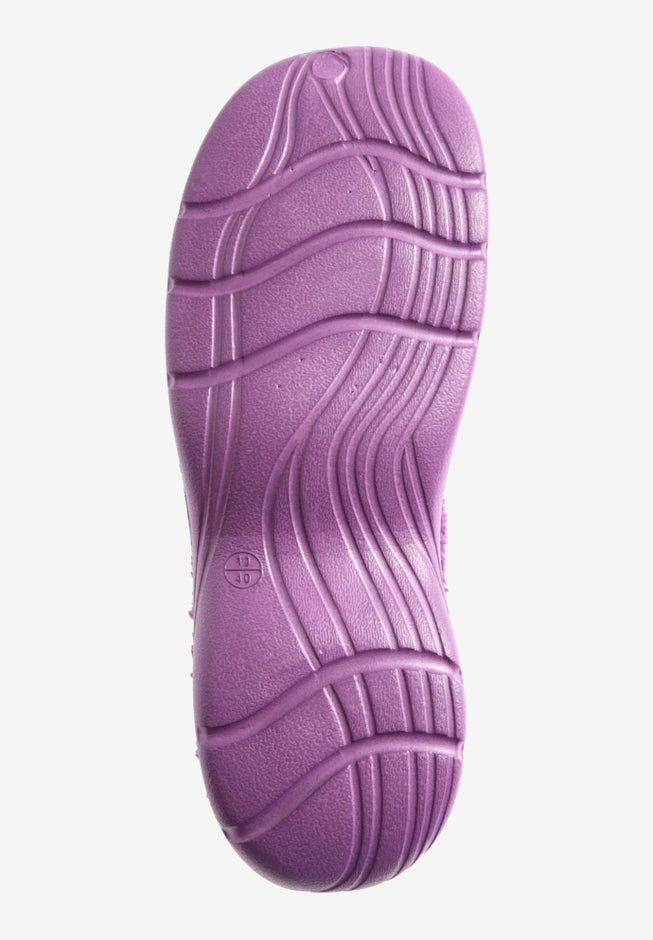 The Fur Lined Slip-On Rubber Clog Mule image number 2