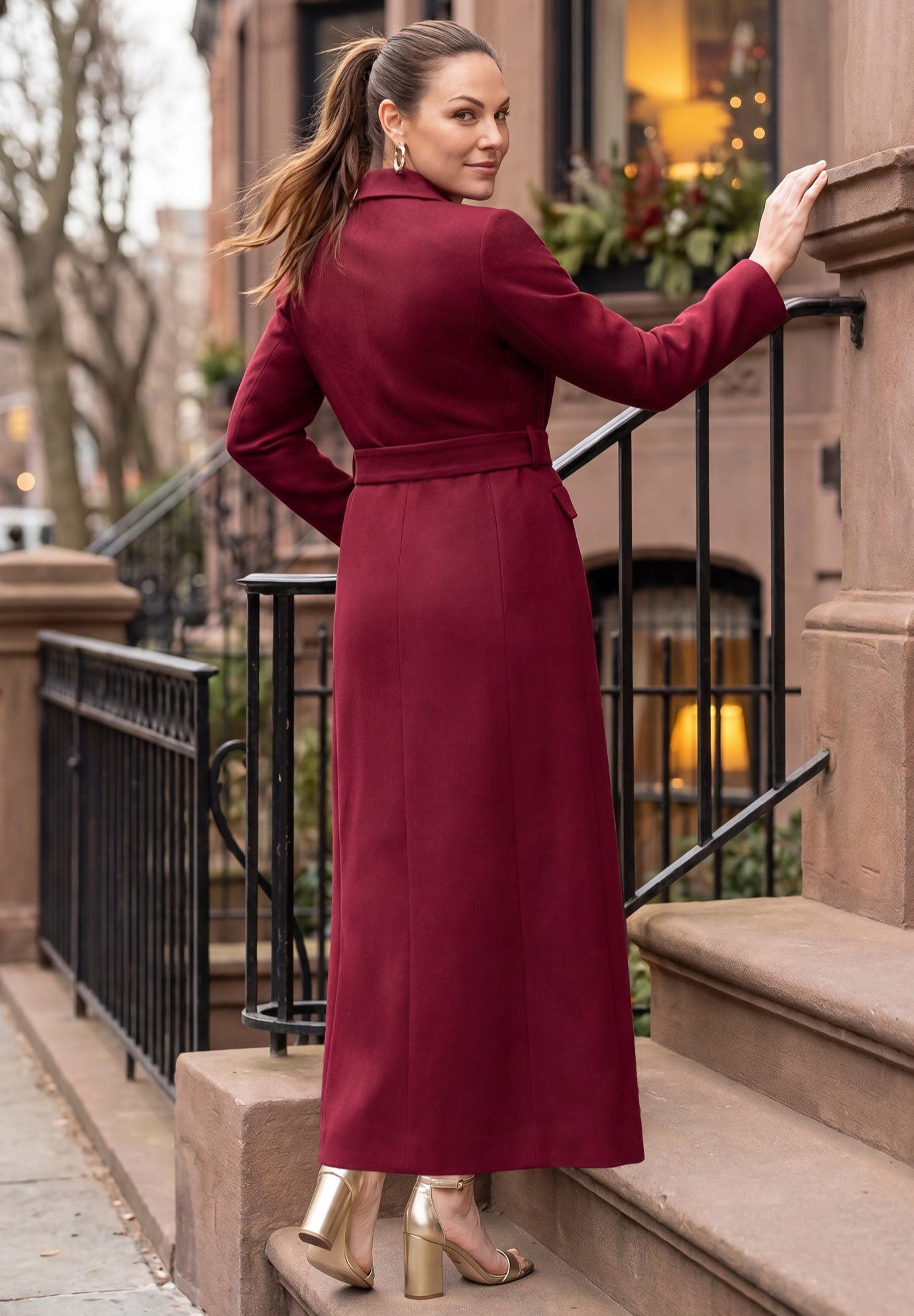 Belted Blazer Maxi Dress image number 1