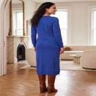 Sweater Wrap Midi Dress image number 1