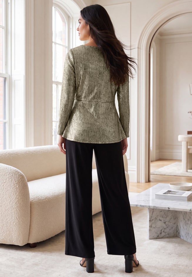 Asymmetrical Peplum Tunic image number 1