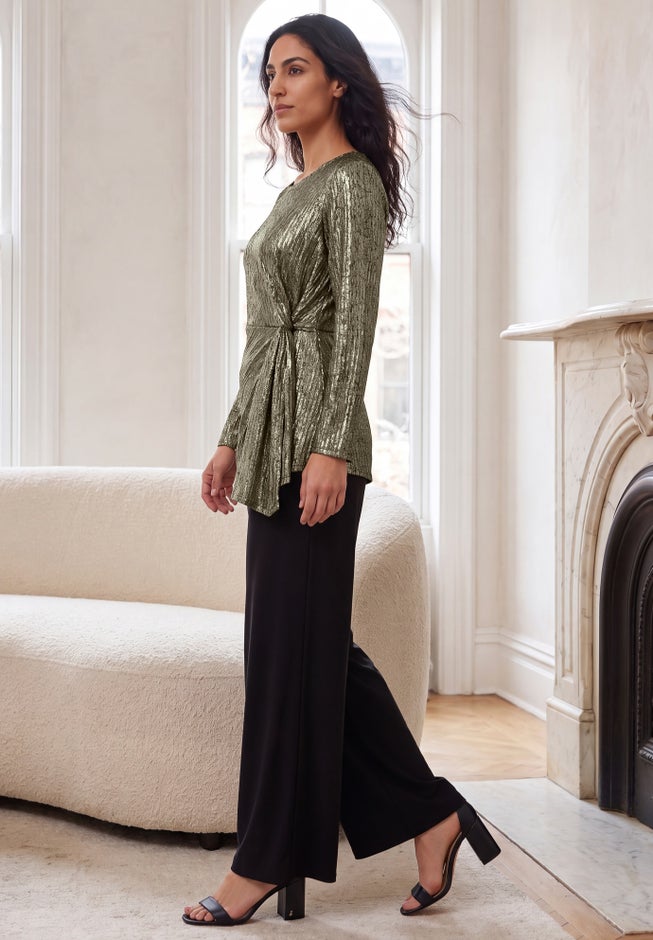Asymmetrical Peplum Tunic image number 2
