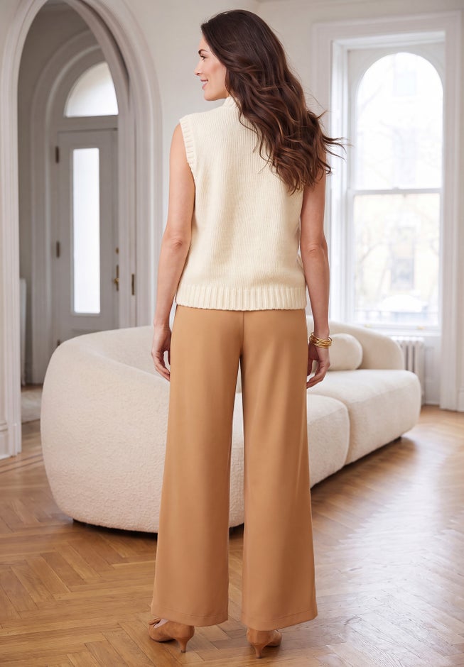 The Effortless Drawstring Wide-Leg Pant image number 1