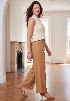 The Effortless Drawstring Wide-Leg Pant