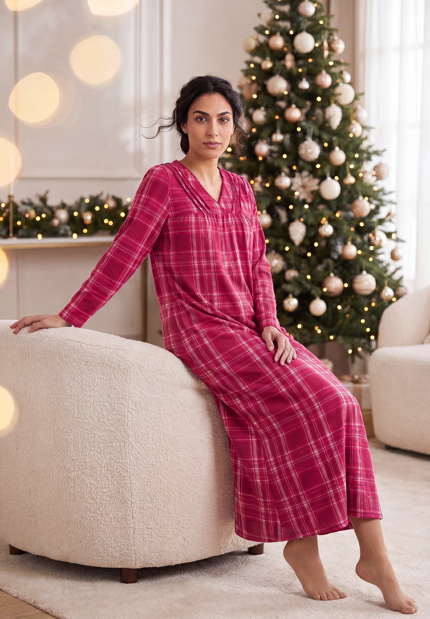Pintuck Gown image number 3