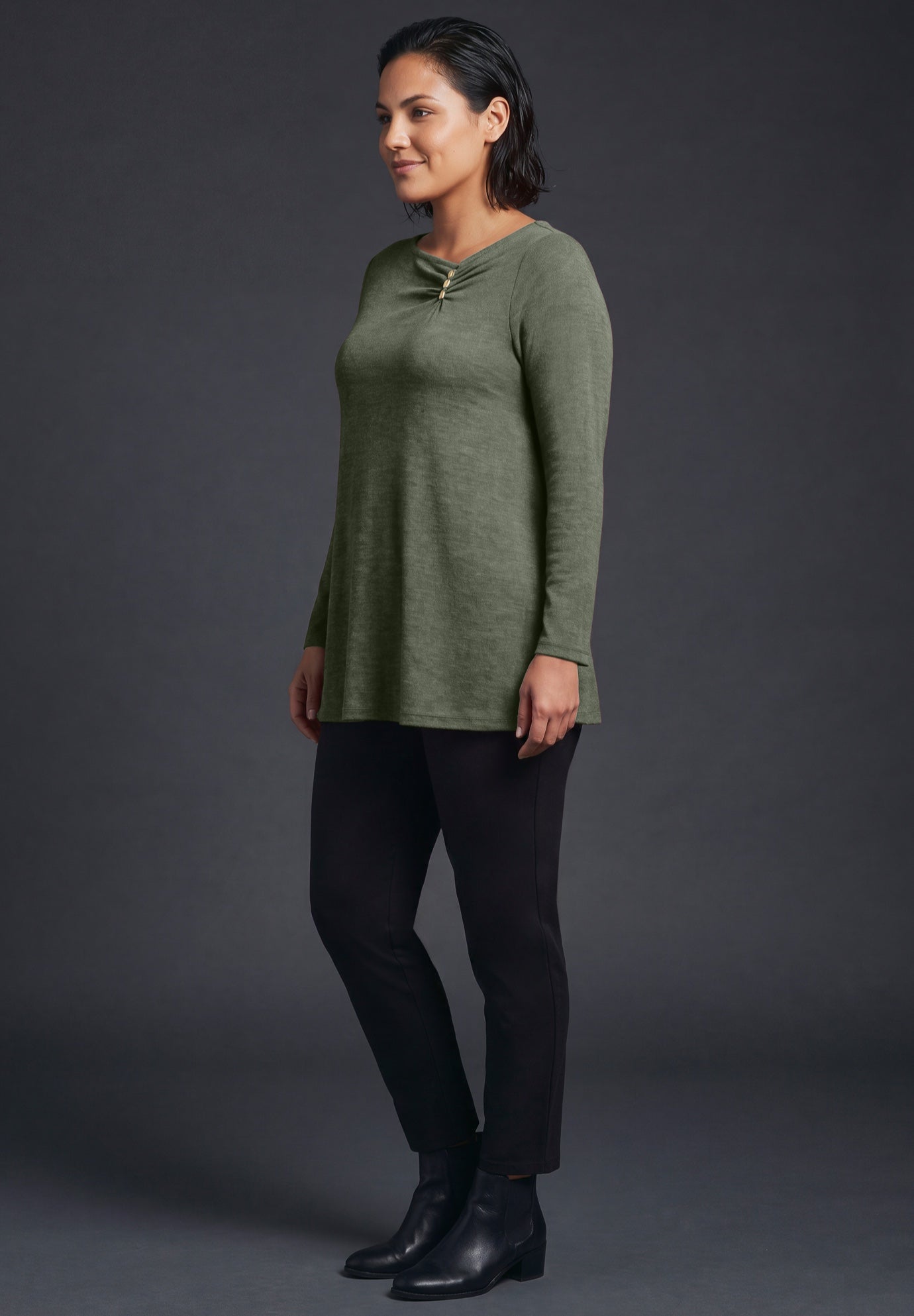Della Hacci Shirred Tunic image number 2