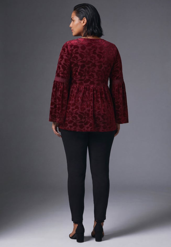 Lorelei Lace Burnout Top image number 1