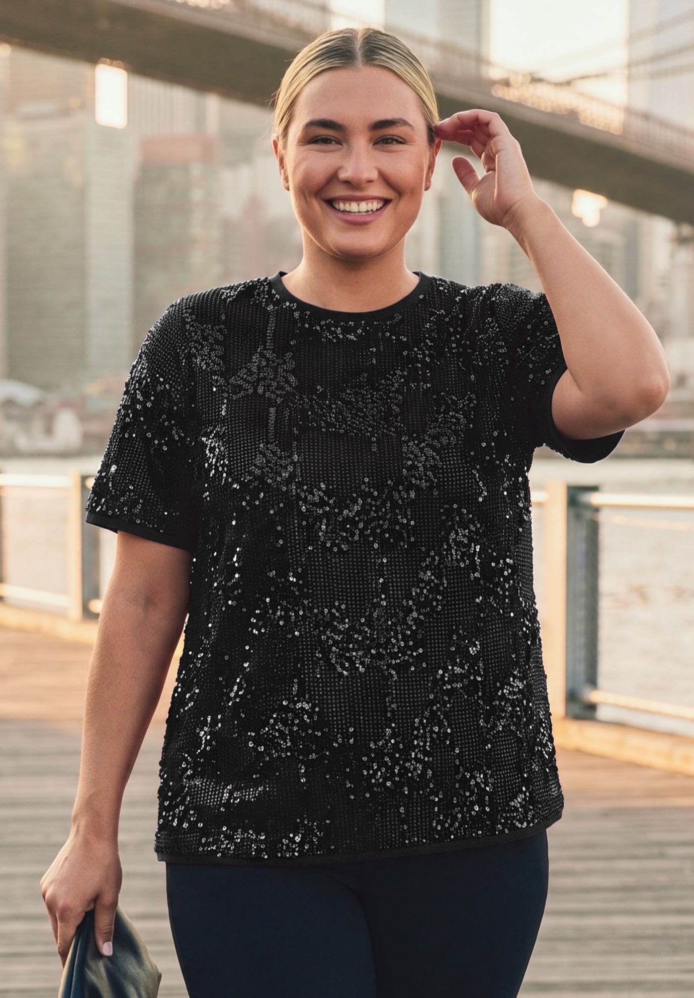 Katrina Sequin Tee image number 0