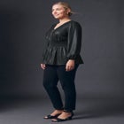 Liquid Knit Zip Front Top image number 1