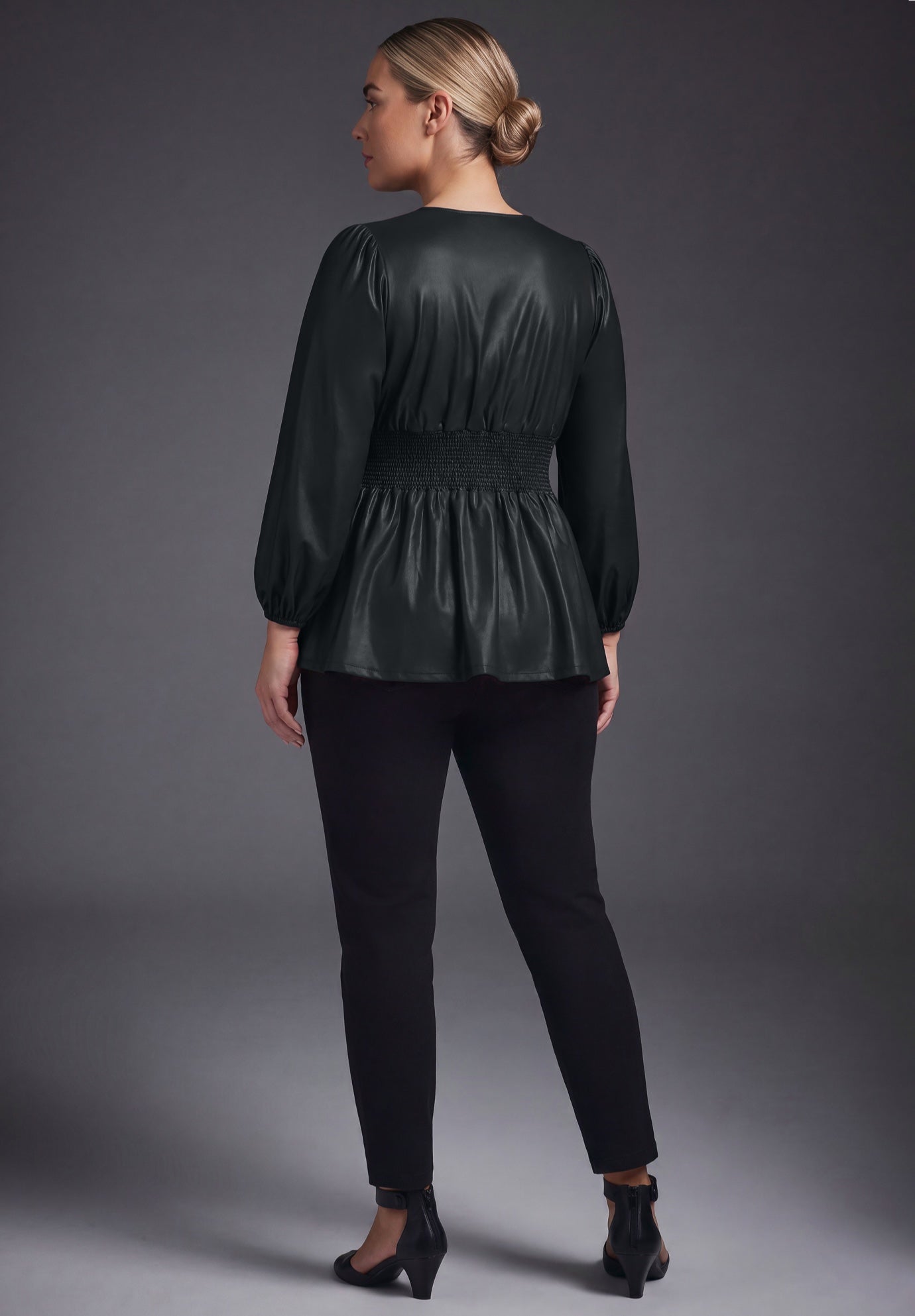 Liquid Knit Zip Front Top image number 2