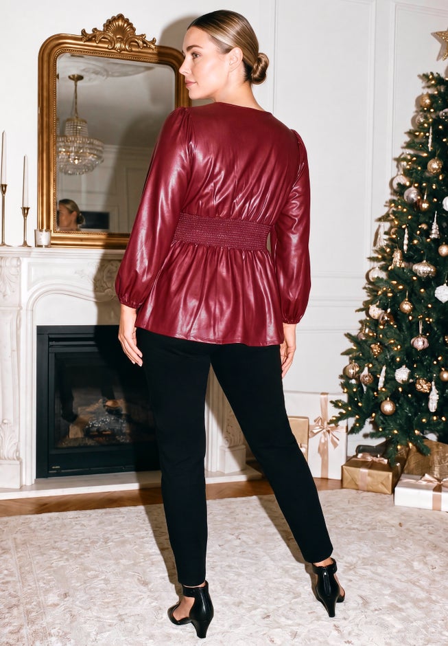 Liquid Knit Zip Front Top image number 1