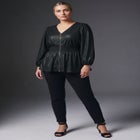 Liquid Knit Zip Front Top image number 0