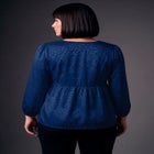 Seraphina Satin Jacquard Blouse image number 3